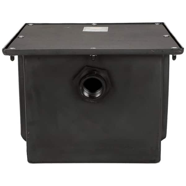 Zurn 24 in. x 15 in. 15 GPM Polyethylene Grease Trap with Flow
