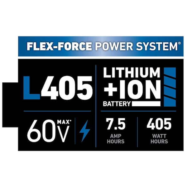 Toro Flex-Force Power System 60-Volt Max 7.5 Ah Lithium-Ion L405 Battery Toro Flex-Force Power System 60-Volt Max 7.5 Ah Lithium-Ion L405 Battery