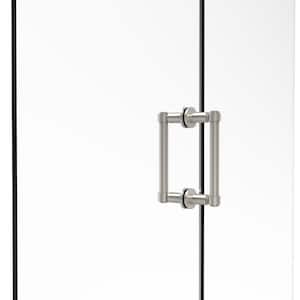 Contemporary 6 in. Back-to-Back Shower Door Pull in Polished Nickel