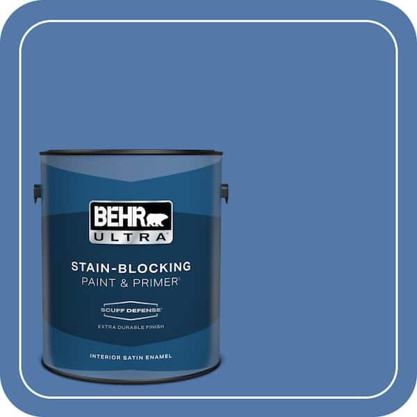 BEHR ULTRA 1 gal. Home Decorators Collection #HDC-FL13-6 Baltic Blue Extra Durable Satin Enamel Interior Paint & Primer