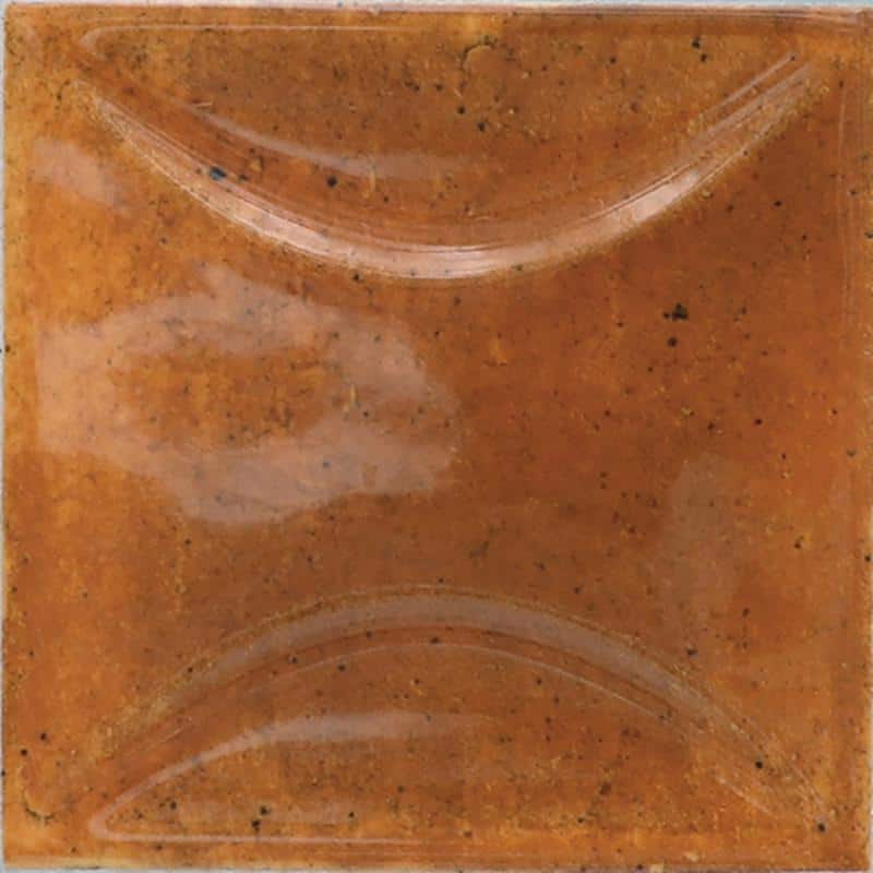 Antiek 4'' x 4'' Glossy Red Ceramic Wall Tile
