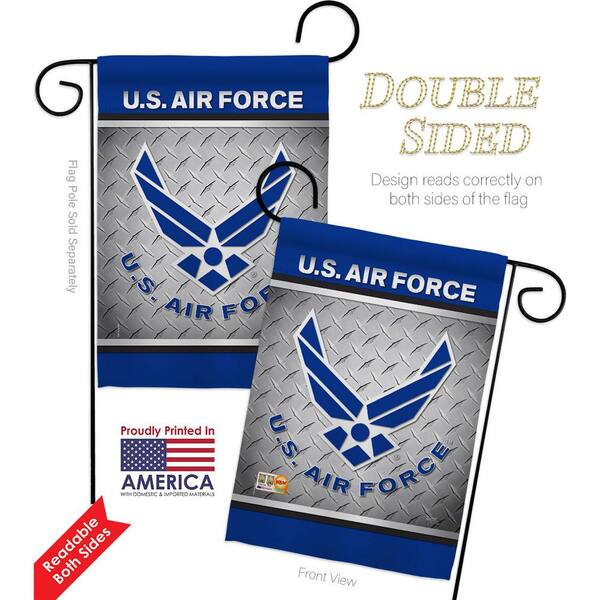 US Air Force Garden Flag Armed Forces USAF Military Veteran House Yard Banner 