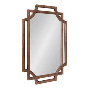 Minuette 27.00 in. H x 39.50 in. W Rectangle Wood Framed Natural Mirror