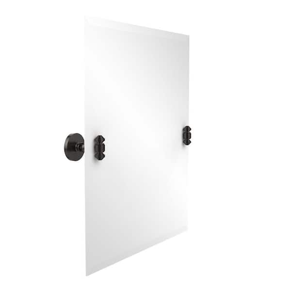 Allied Brass South 21 in. W x 26 in. H Frameless Rectangular Beveled Edge Bathroom Vanity Mirror in Oil Rubbed Bronze