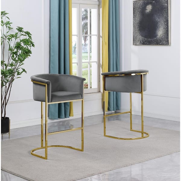 Gold counter height discount chairs