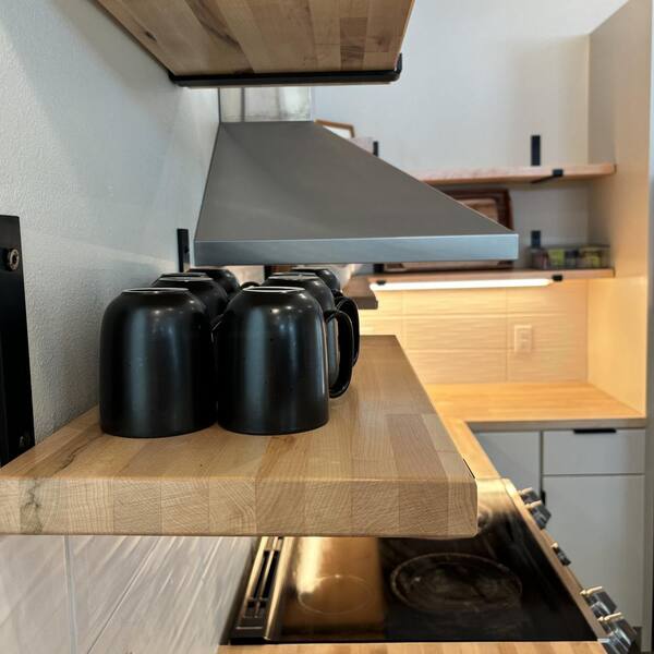 Butcher block shelves home depot discount