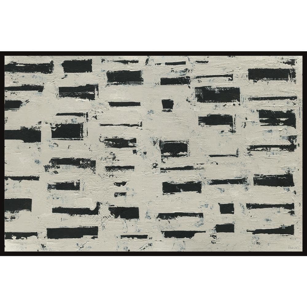 Equality by Parvez Taj Floater Framed Canvas Abstract Art Print 12 in. x 18