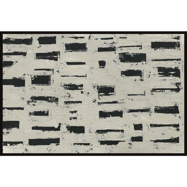 Unbranded "Equality" by Parvez Taj Floater Framed Canvas Abstract Art Print 12 in. x 18 in.