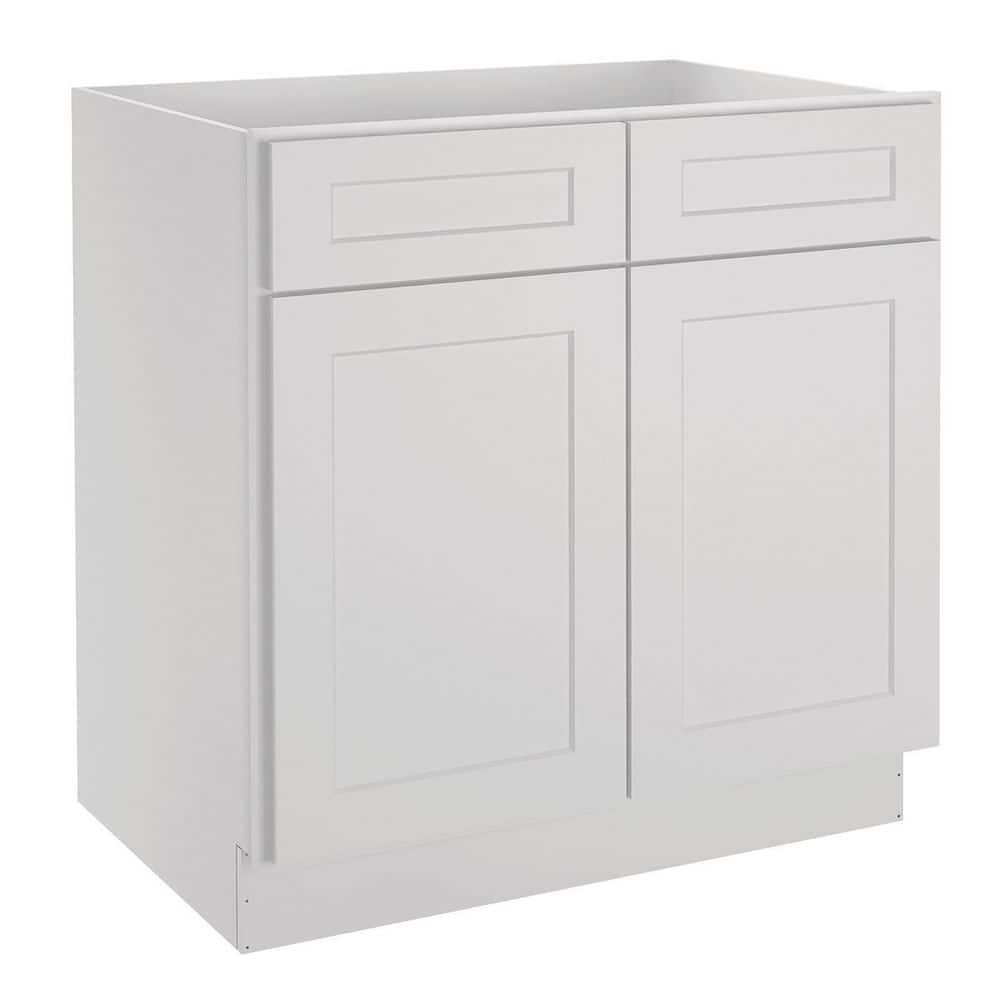 HOMEIBRO 33 in. W x 24 in. D x 34.5 in. H in Shaker Dove Plywood Ready ...