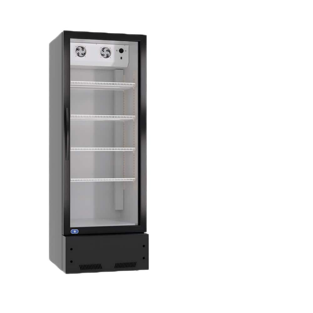 BODEGA 24.8 in. W 18.1 cu. ft. Display Refrigerator Commercial Upright Display Refrigerator in Black, ETL Certified