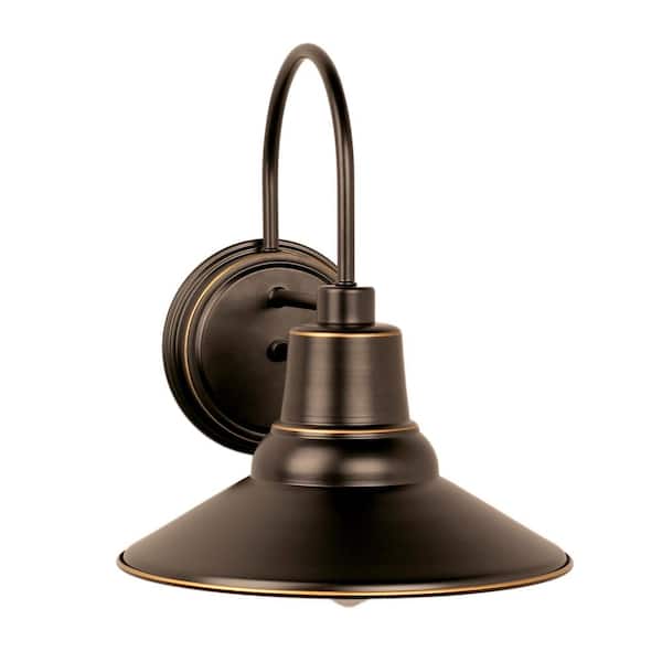 Unbranded Black Outdoor 13.75 in. Hardwired Barn Sconce with no Bulb Included