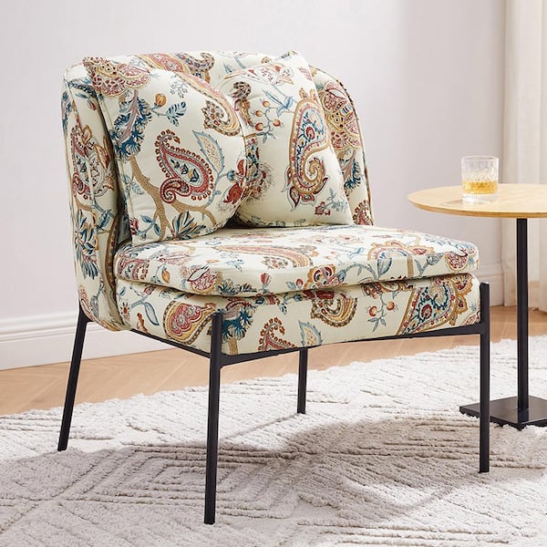 Art Leon CUBE 1-Piece Yellow Fabric Modular Accent Slipper Side Chair