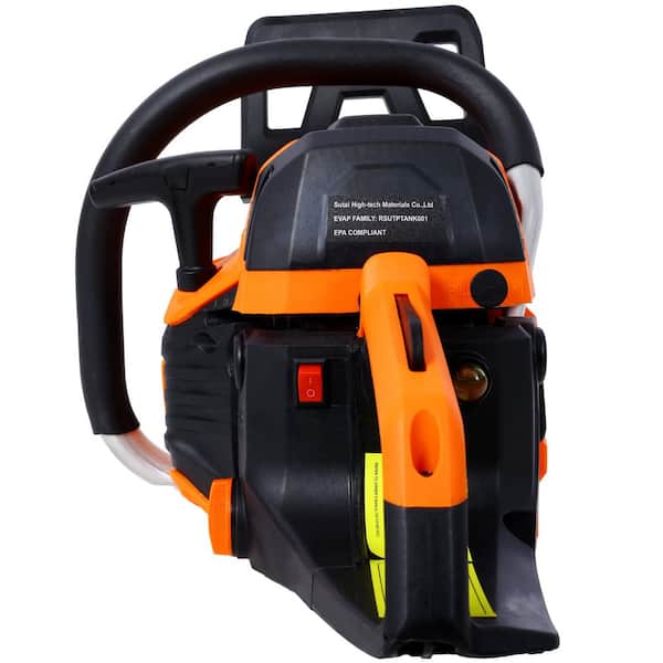 Sudzendf Orange Aluminium 62CC Gas Powered Chainsaw, 20Inch 2