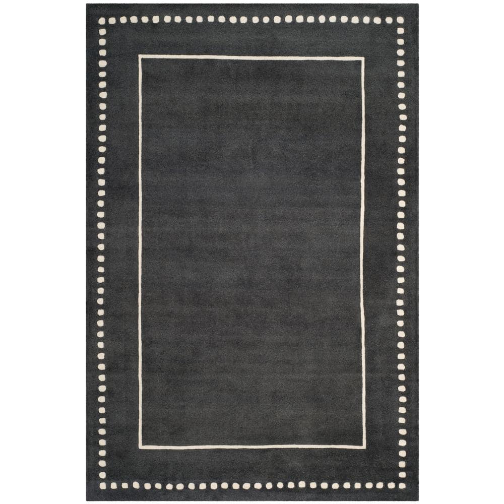 Ivory Hand-Tufted Wool 4' x 6' Rectangular Area Rug