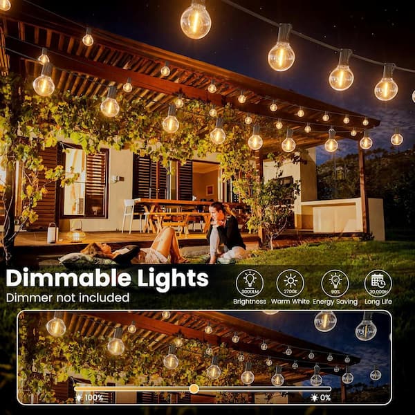 ZXXC G40 13-Light 25 ft. Indoor/Outdoor Plug-In LED Globe String
