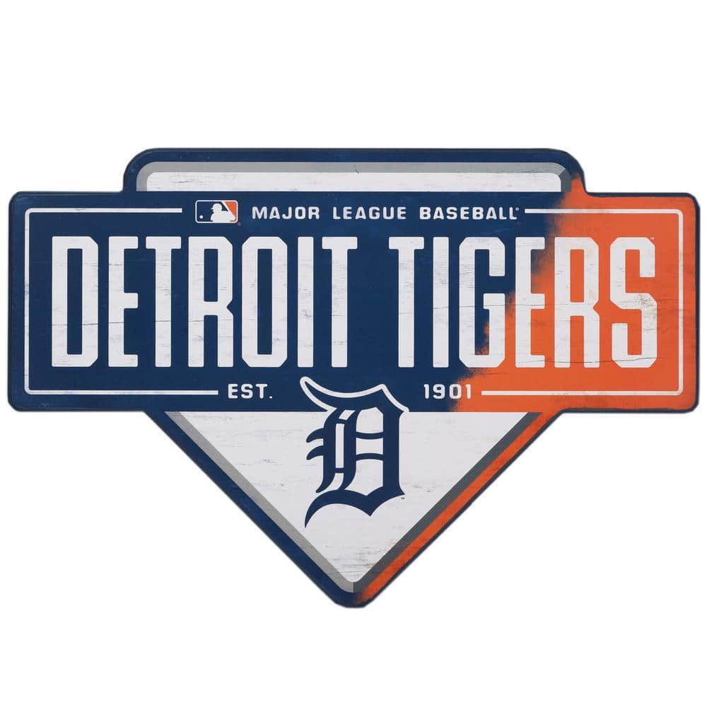 Open Road Brands Detroit Tigers MDF Base Wooden Wall Art 90182678