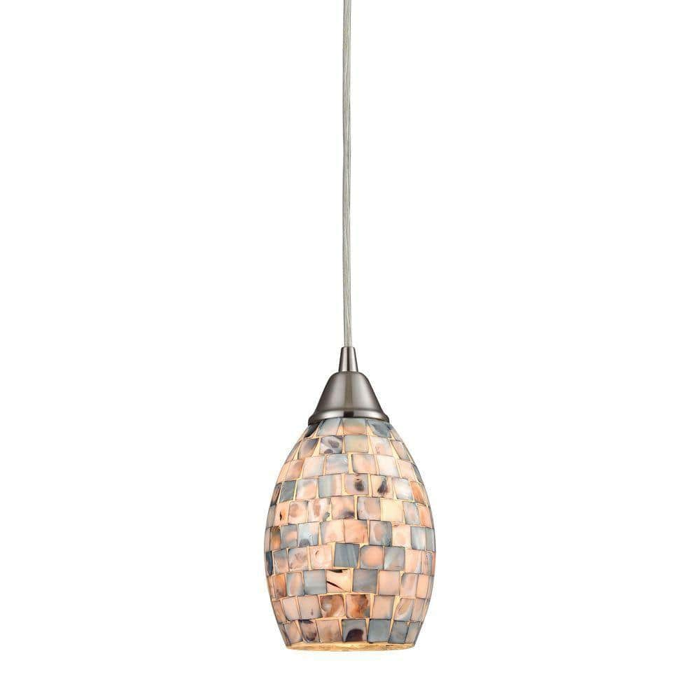 shell mini pendant light