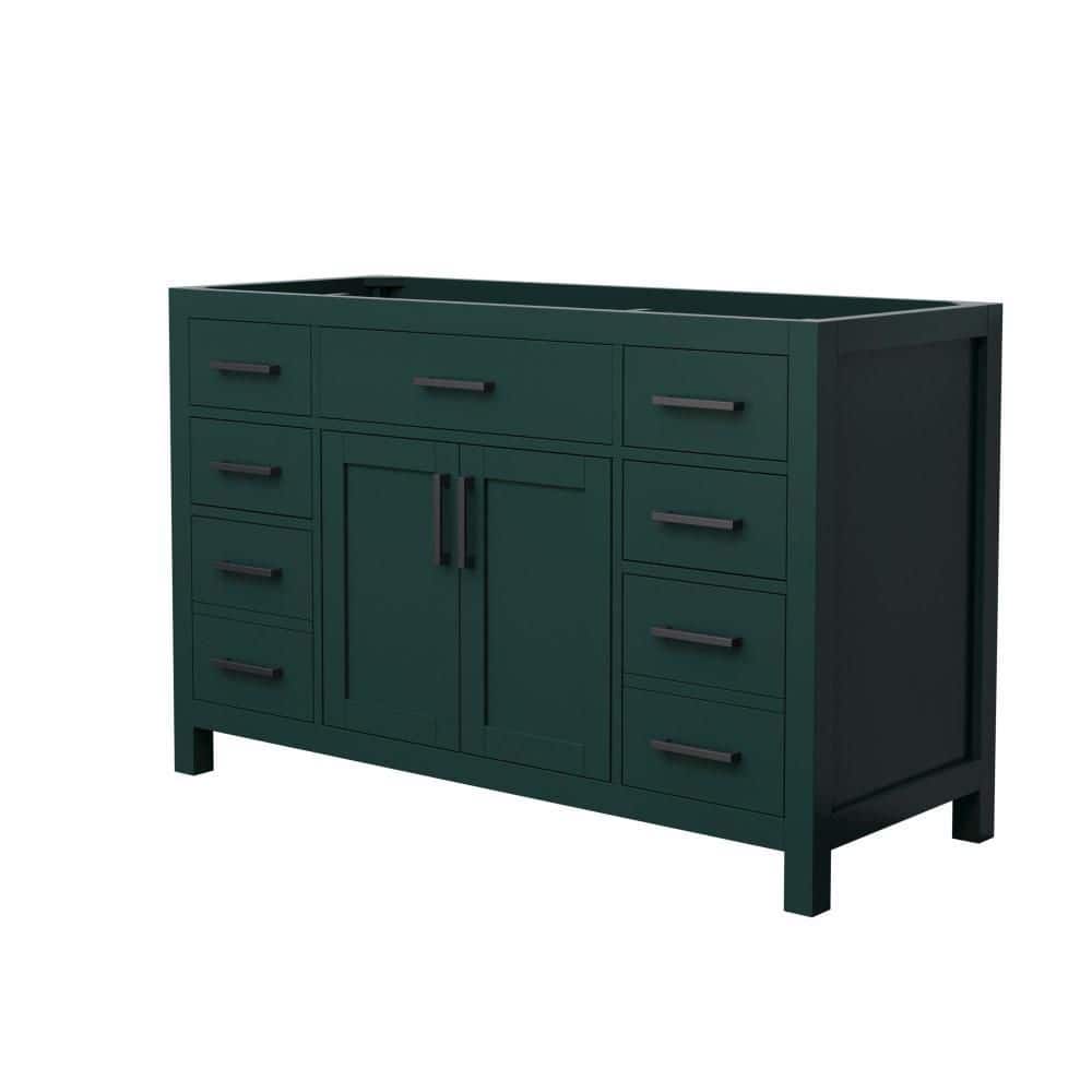 Wyndham Collection Beckett 53 in. Bath Vanity Cabinet without Top in ...