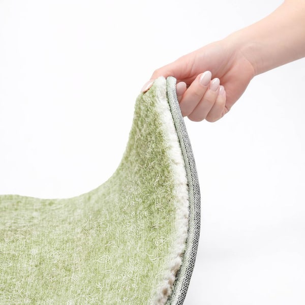 Dream Shag Premium Machine Washable Abstract ADS703 Aloe 10 ft. x 14 ft. Area Rug