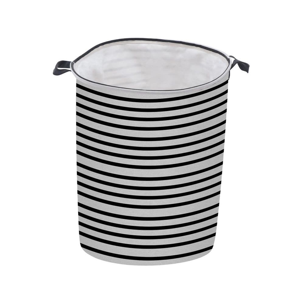 Laundry Basket (XL) in black & white / Laundry Hamper