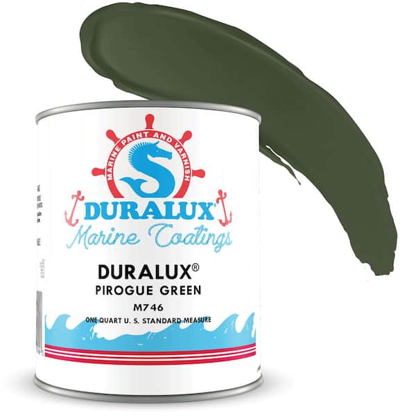 Duralux Marine Paint 1 qt. Camouflage Pirogue Green Marine Flat Enamel