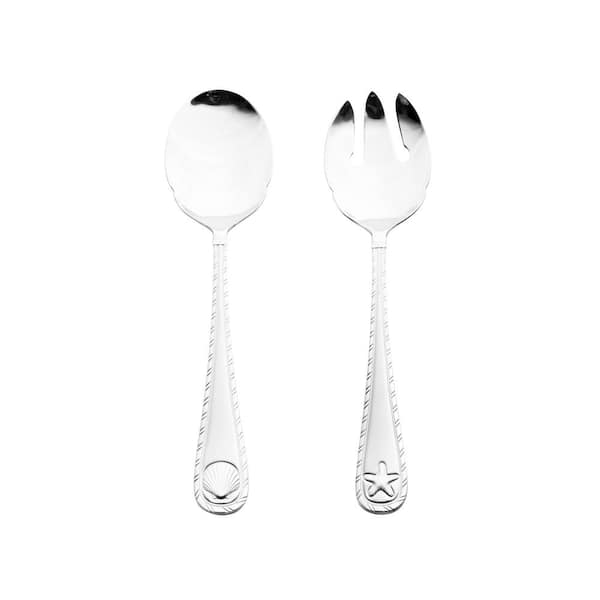 Towle Living Antigua Frost 2-Piece Stainless Steel Serving Set
