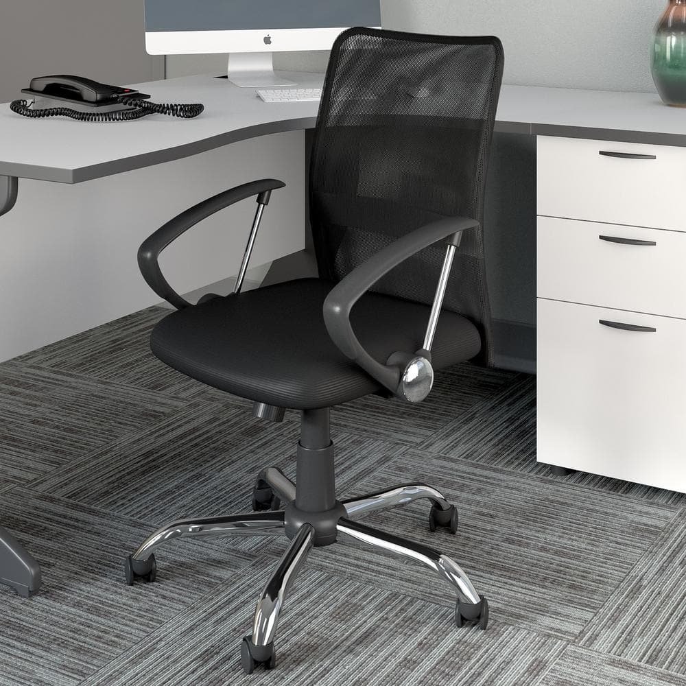 Workspace Office Chair with Contoured Black Mesh Back -  CorLiving, WHL-709-C