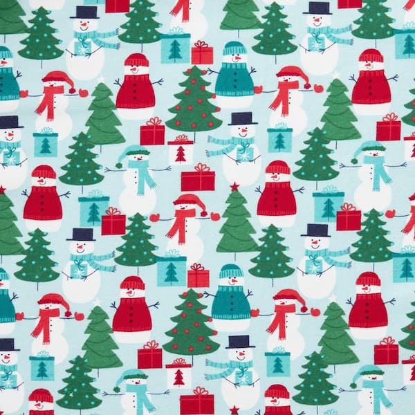 The Company Store Company Cotton Family Flannel Holiday Snowman