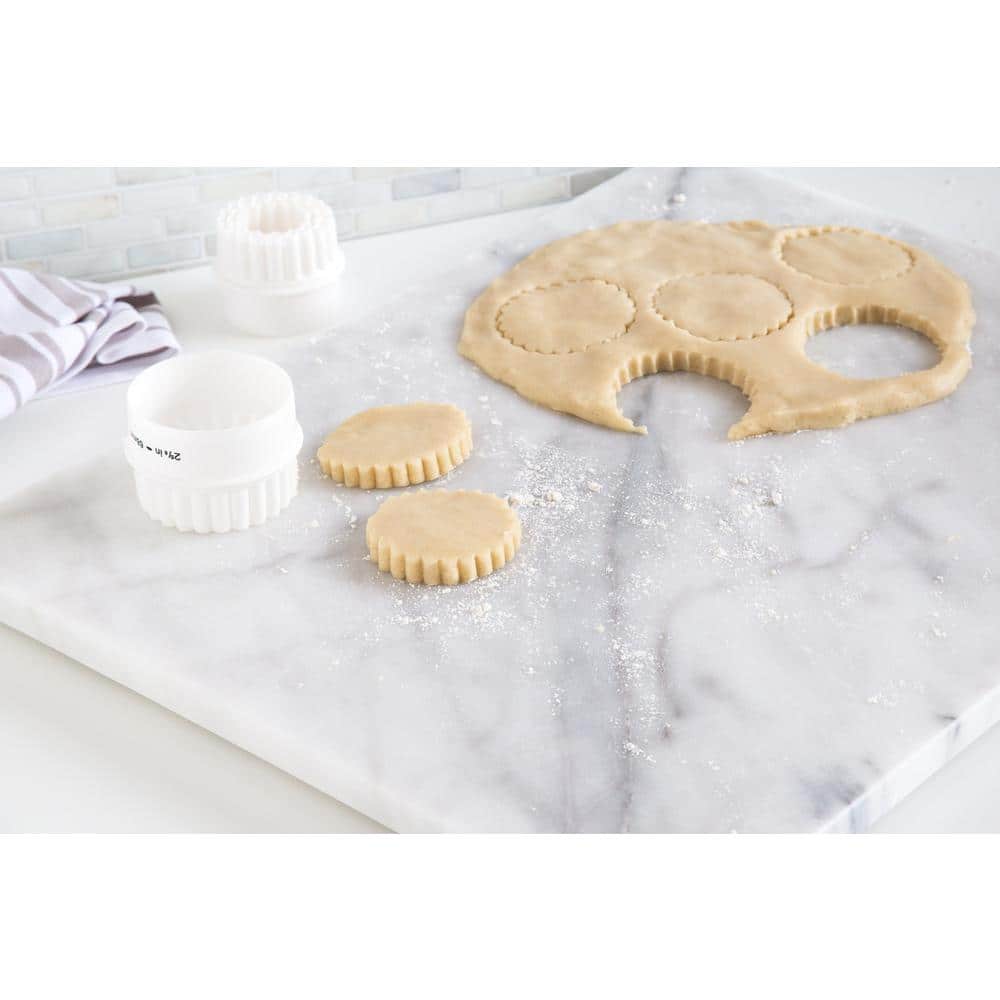 White Marble Rectangular Pastry Board, 16" x 20"