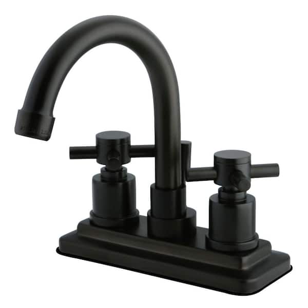 Kingston Brass Concord 4 in. Centerset 2-Handle Bathroom Faucet in Oil Rubbed Bronze