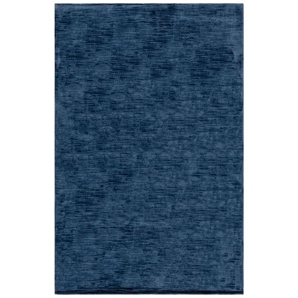 Mirage 6 ft. x 9 ft. Navy Solid Color Gradient Area Rug