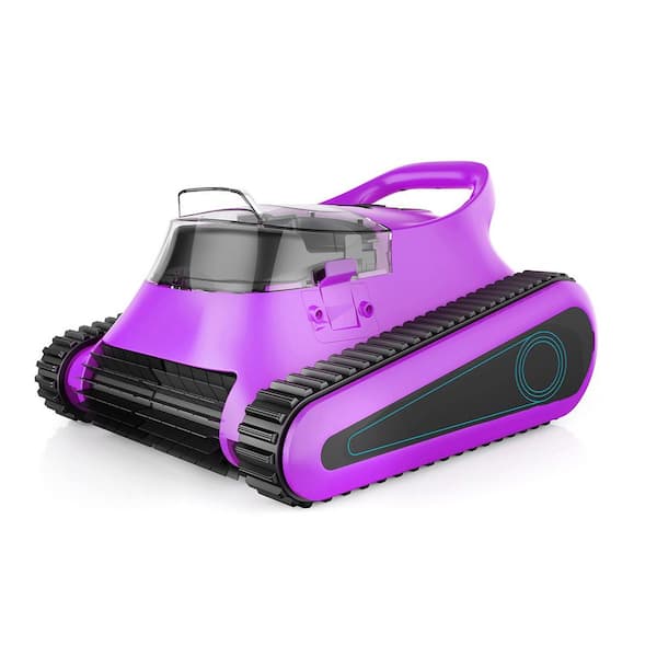 Robotic Pool Vacuum, Cordless Pool Vacuum Robot for Above Ground and Inground Pools Wall Floor Waterline Cleaning