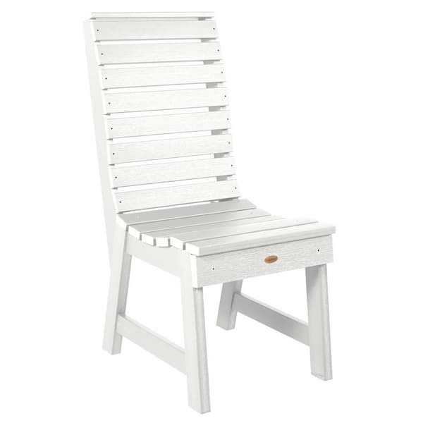 Highwood Weatherly White Recycled Plastic Dining Side Chair