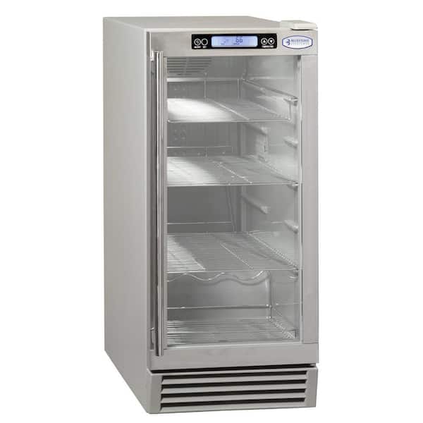 Bluestone Appliance 14.625 in. 84 (12 oz.) Can Outdoor Beverage Center with Glass Door and Stainless Steel-DISCONTINUED