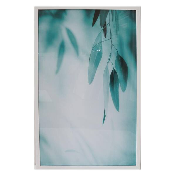 StyleWell Rectangle Framed Abstract Leaf Wall Art 38 in. H x 26 in. W