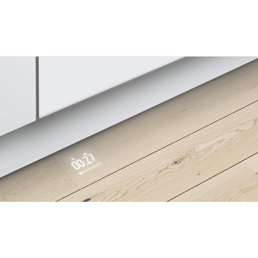 24" White Built-In Smart Dishwasher with Stainless Steel Tub