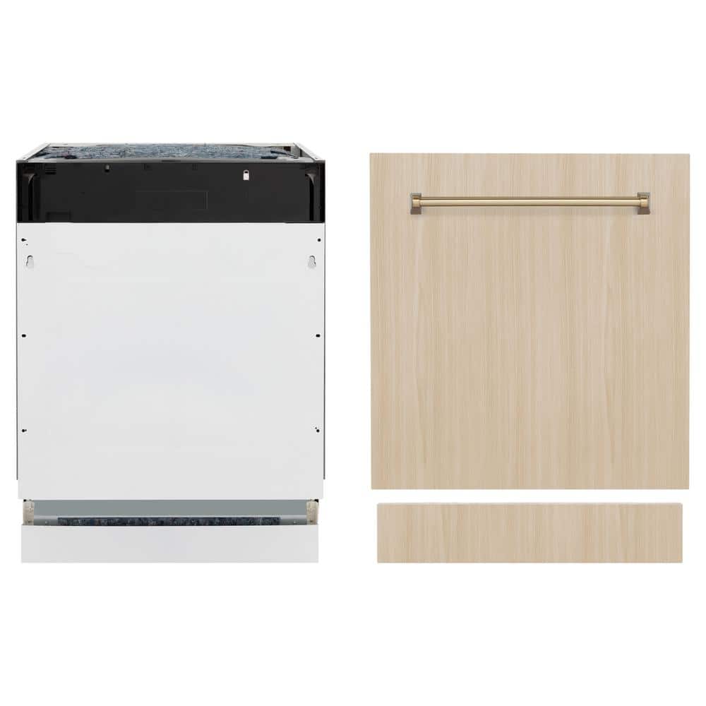 Autograph Edition 24 in. Top Control 8-Cycle Tall Tub Panel Ready Dishwasher with 3rd Rack and Champagne Bronze Handle