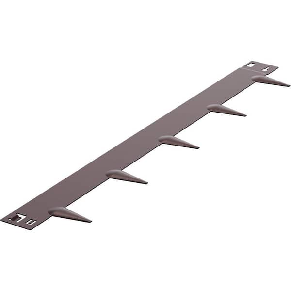 5-Pack 39 in. x 3 in. Bendable Steel Landscape Edging, Pre Rusted Lawn and Garden Border, Brown