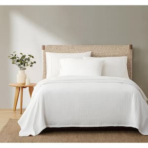 Channel Organic Cotton Full/Queen Blanket in White
