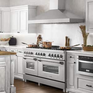 60 in. 9 Burner Double Oven Dual Fuel Range with Brass Burners in Fingerprint Resistant Stainless Steel