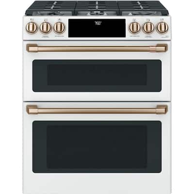 90cm 5-burner gas cooking range with black door handle & 127L oven -  Stainless steel - FNGB90JGYP