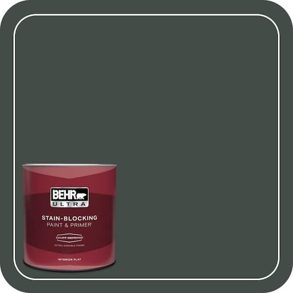 BEHR ULTRA 1 qt. Home Decorators Collection #HDC-CL-21 Sporting Green Extra Durable Flat Interior Paint & Primer