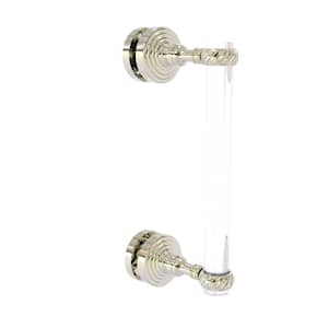 Pacific Grove Collection 8 Inch Single Side Shower Door Pull with Twisted Accents in Polished Nickel