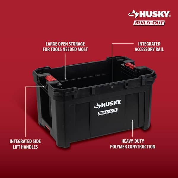 Husky - Build-Out 22 in. Modular Tool Storage Large Tool Crate