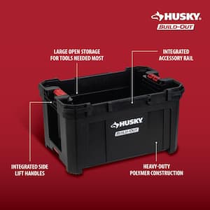 Husky 16 in. Plastic Tool Box with Metal Latches in Black. $6.97 Home Depot