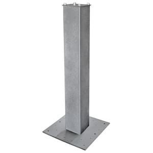 27 in. Surface Mount Mailbox Post & Baseplate Package, Granite