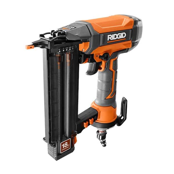 RIDGID - 15 Amp 10 in. Portable Pro Jobsite Table Saw with Rolling Stand and Pneumatic 18-Gauge 2-1/8 in. Brad Nailer