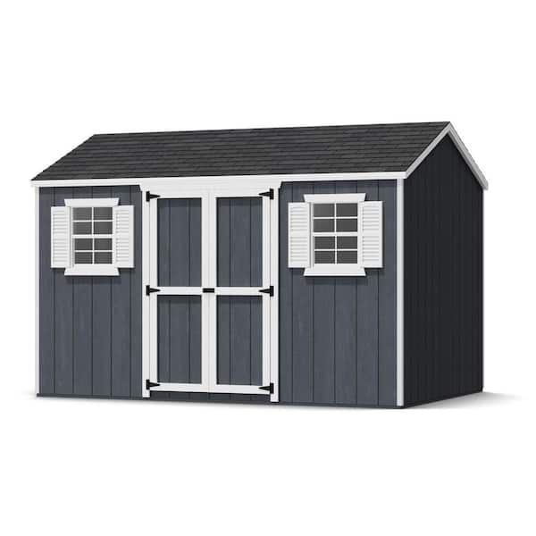 Value Workshop 8 ft. x 12 ft. Outdoor Wood Storage Shed Precut Kit with Operable Windows (96 sq. ft.)