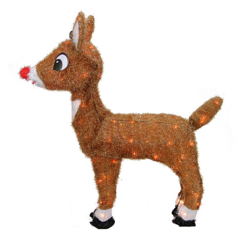 15" Pre-lit Rudolph The Red Nosed Reindeer Clarice Christmas Outdoor Decoration