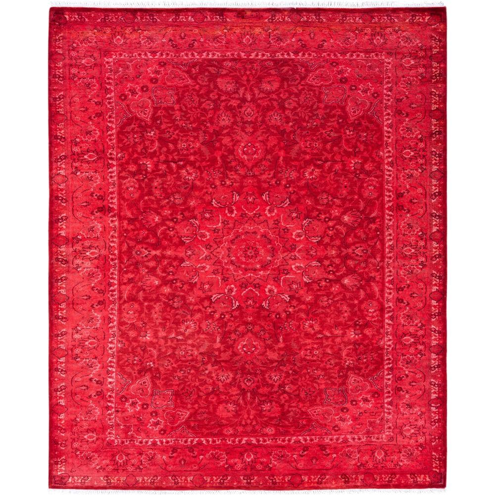 Fine Vibrance Red 4 X 6 Hand-Knotted Wool Indoor Area Rug price history on PriceWatchPro